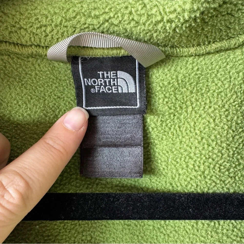 The North Face Kids Green and Gray Denali Full Zip Fleece Jacket Youth XL‎ 18